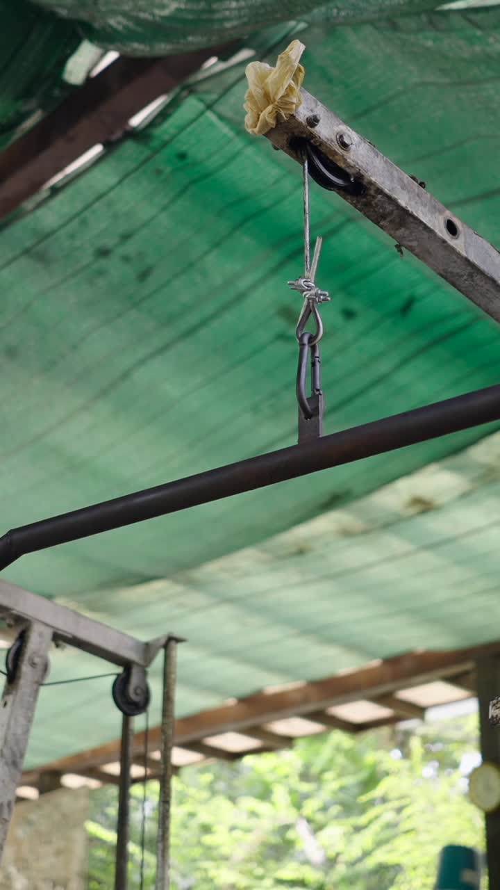 Outdoor pulley system