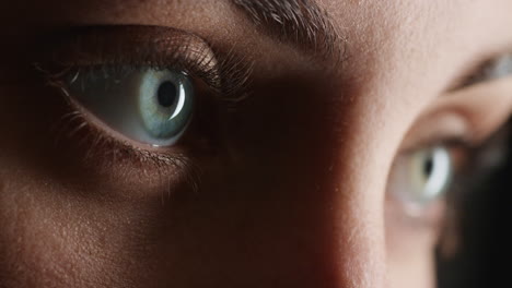 cierra los ojos macro abriendo la belleza humana natural