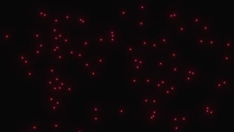 Flying-red-glitters-on-black-gradient