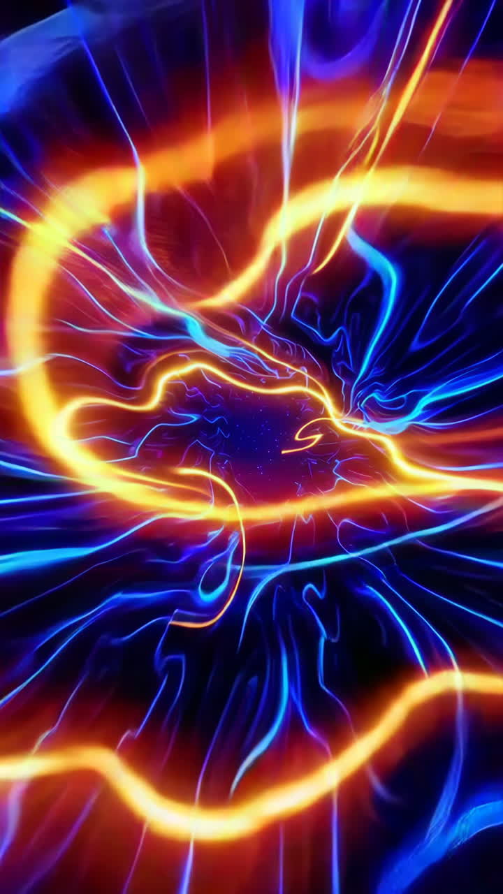 líneas brillantes abstractas túnel