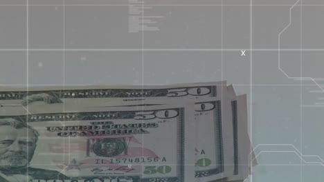 contando billetes de un dólar en una mesa