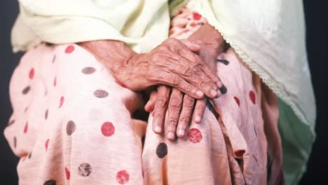 elderly woman's hands