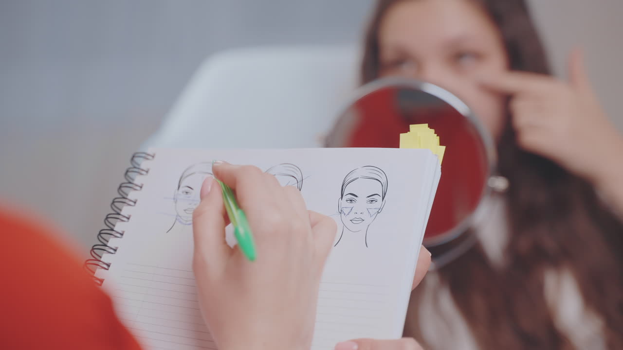 consulta del contorno facial