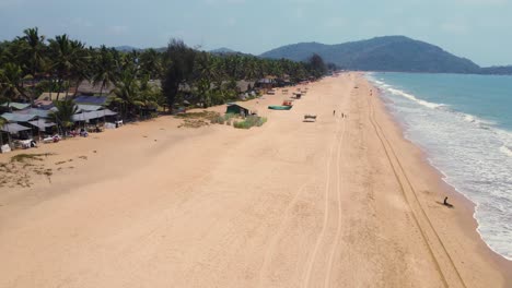 goa beach resort aerial view