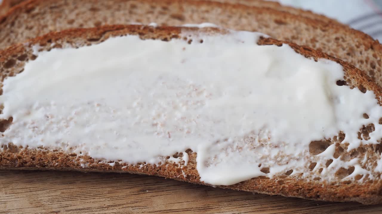 Toasted Whole Wheat Bread with Butter