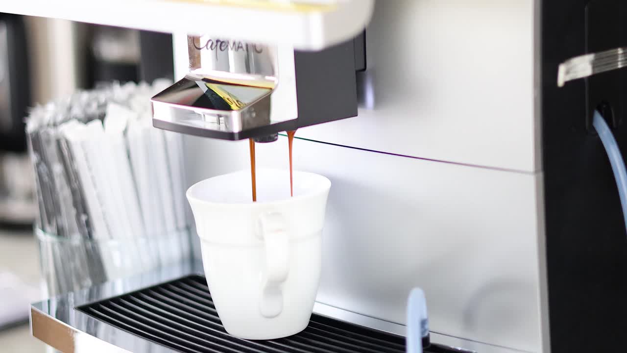 Making and serving various coffee drinks