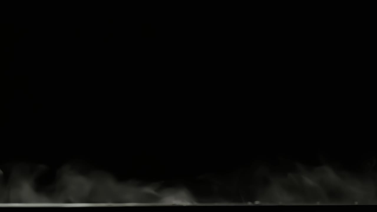 Vape Smoke Effect And Collision On Black Background And Collision
