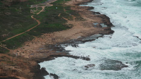 Escena-De-La-Naturaleza-Con-La-Costa-De-Rosh-Hanikra