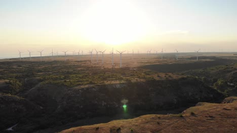 Bright-Sky-Over-Wind-Turbines-In-Cape-Kaliakra,-Southern-Dobruja,-Bulgaria