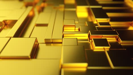 gold geometric blocks