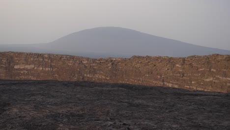 Danakil-Depression-and-Dallol-volcano-in-Ethiopia,-wide-establishing-shot