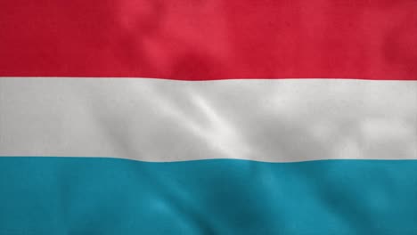 flag luxembourg - the luxembourg flag blowing in the wind. seamless loop