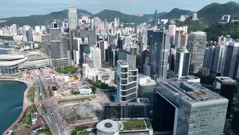 aerial view of hong kong government headquarters