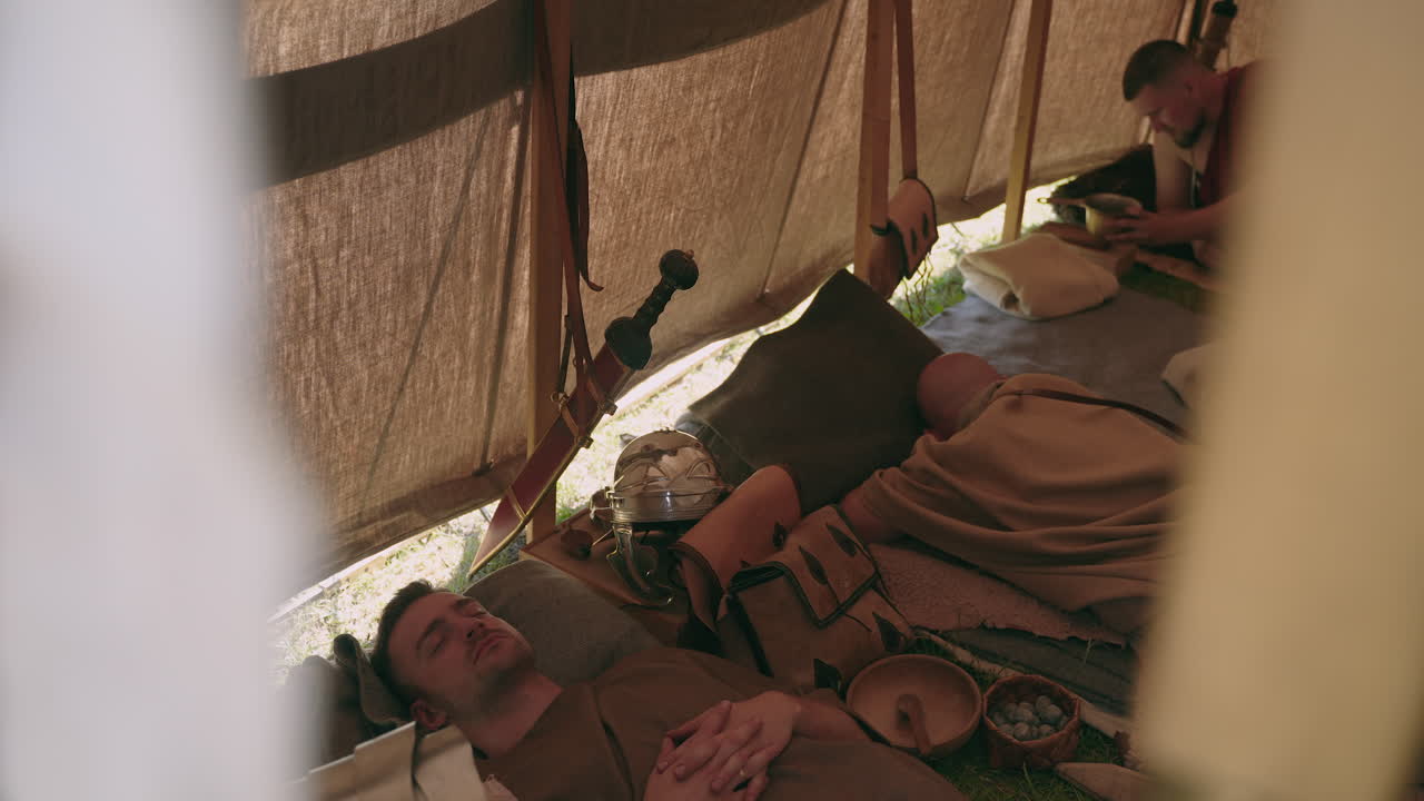 Medieval Campers Resting