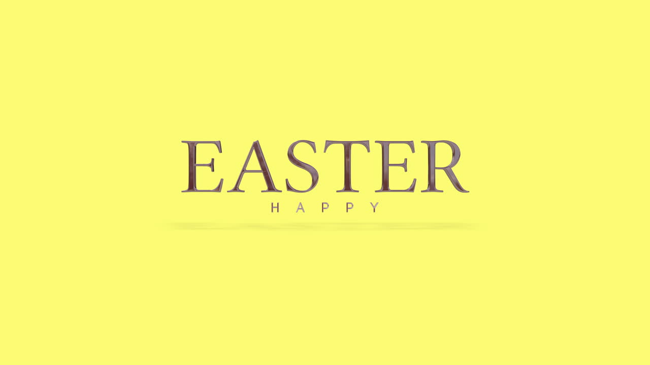 Eleganza e moda: scritta Buona Pasqua su sfumatura gialla