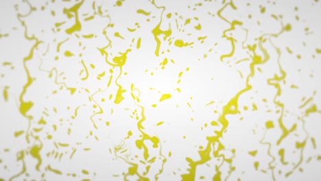 un bucle de vertido de tinta amarillo