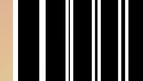 two 2d color bars that rotate counterclockwise and move, anchor point from right to left to background, composed of different color strips.