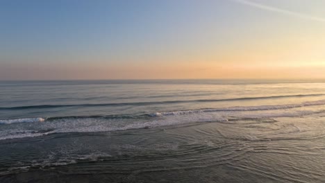 sunset view over calm coastal waters