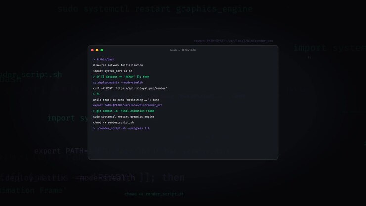 Terminal Window Executing Automated Script Commands