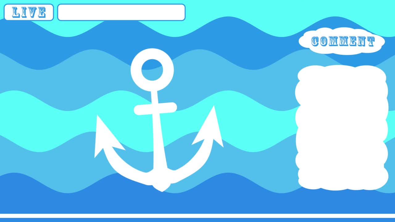 Aqua anchor Looping streaming background. 1080p.mp4