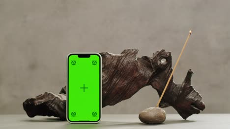 person holding palo santo wood stick in hand, aromatic palo santo burning on black background, smoke spreading around, slow motion video clip, high quality 4k close up footage. high quality 4k footage