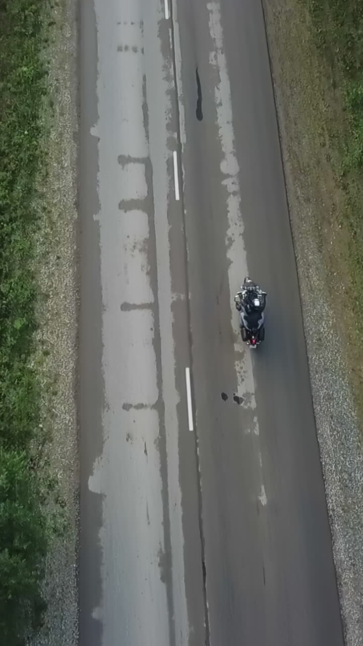 Motorcycle on a Road