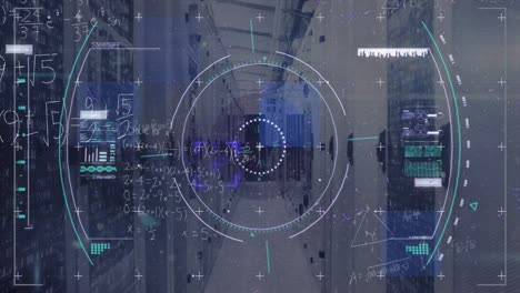 animación del visor y las fórmulas matemáticas a través de servidores