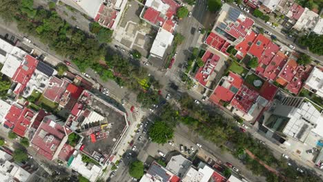 aerial view of mexico city streets and buildings