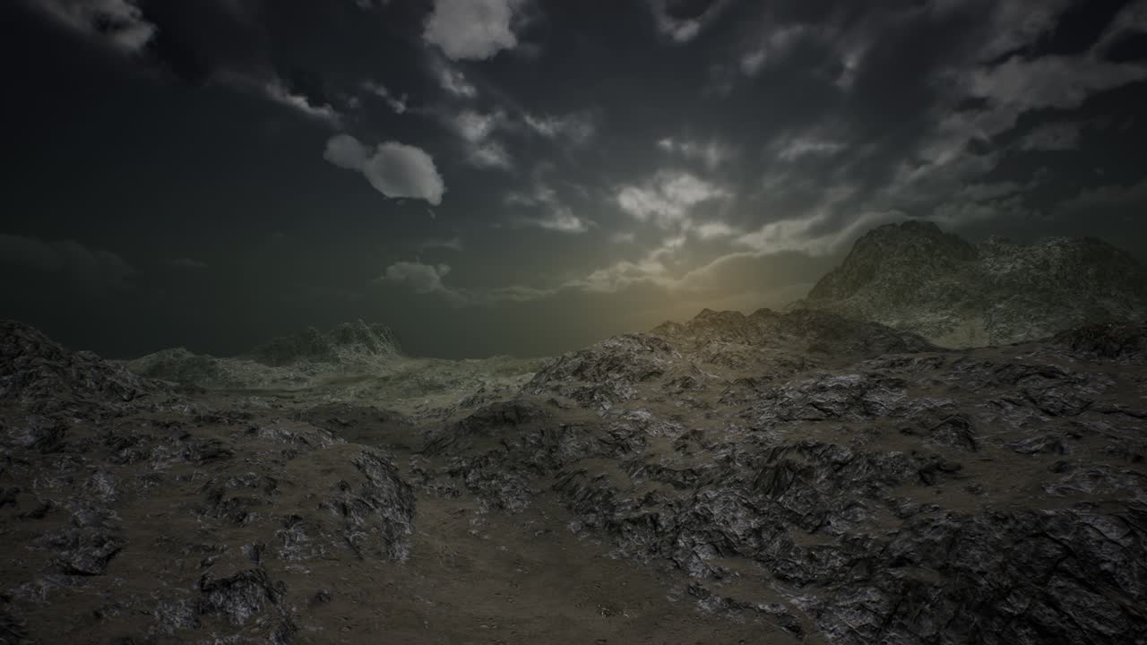 View from the Mountain in a Storm