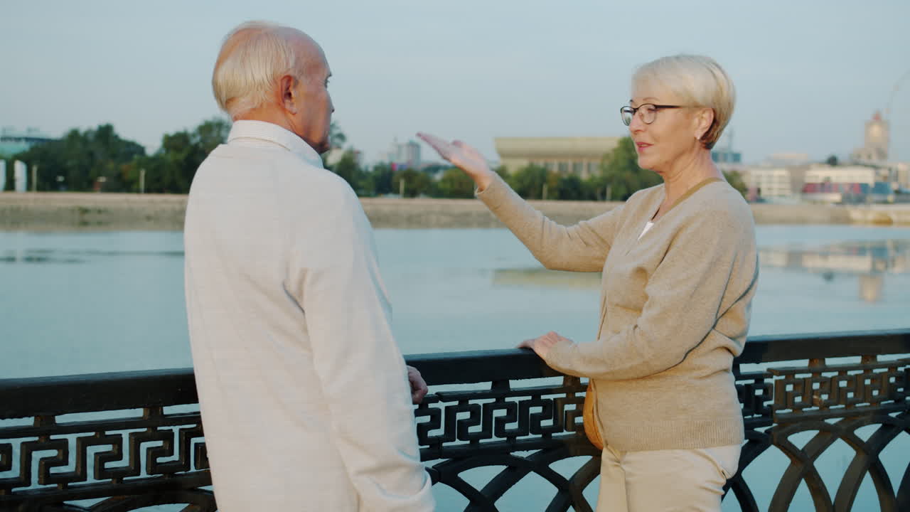 Senior Couple Enjoying Time by the River