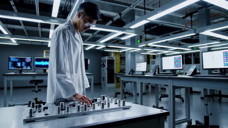 scientist working in a modern research laboratory