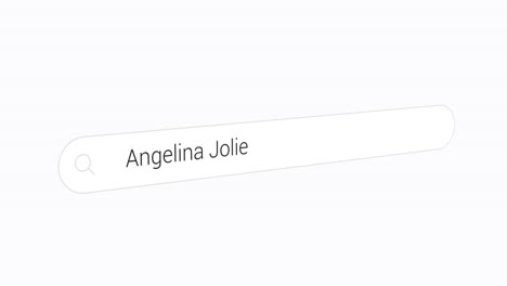 entering angelina jolie on search box - american actress, filmmaker, author and humanitarian