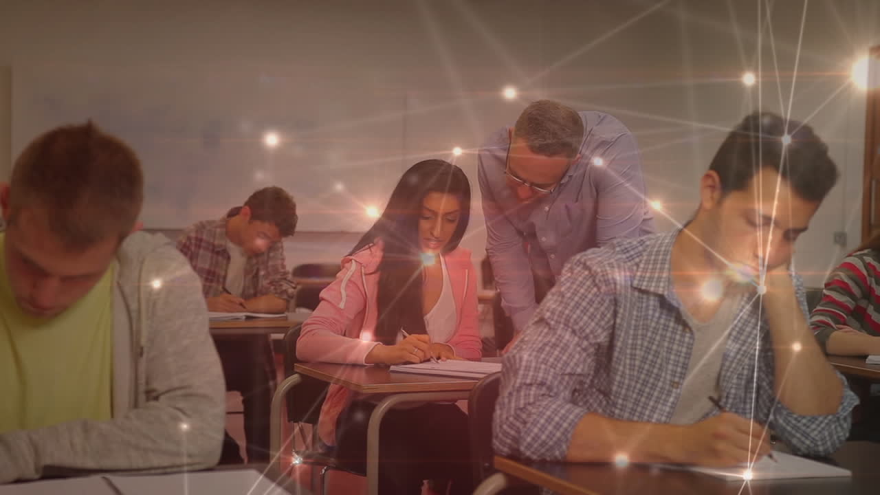 학생들의 학습에 대한 연결 네트워크의 활성화