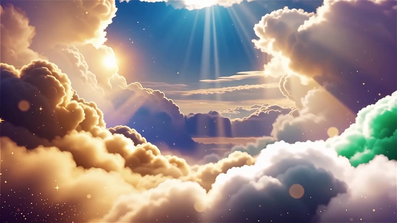 Sfondo di Adorazione Cristiana con Luce Celeste