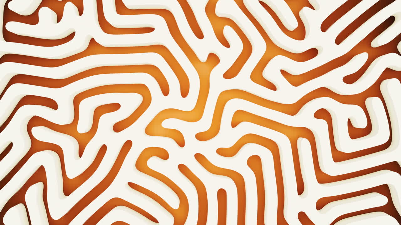 linee astratte e linee curve, rendering 3d.