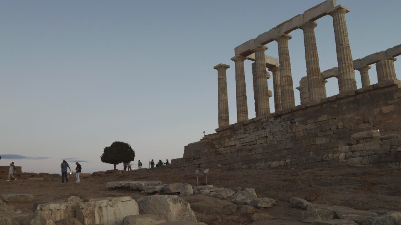 Temple of Poseidon at Sunset