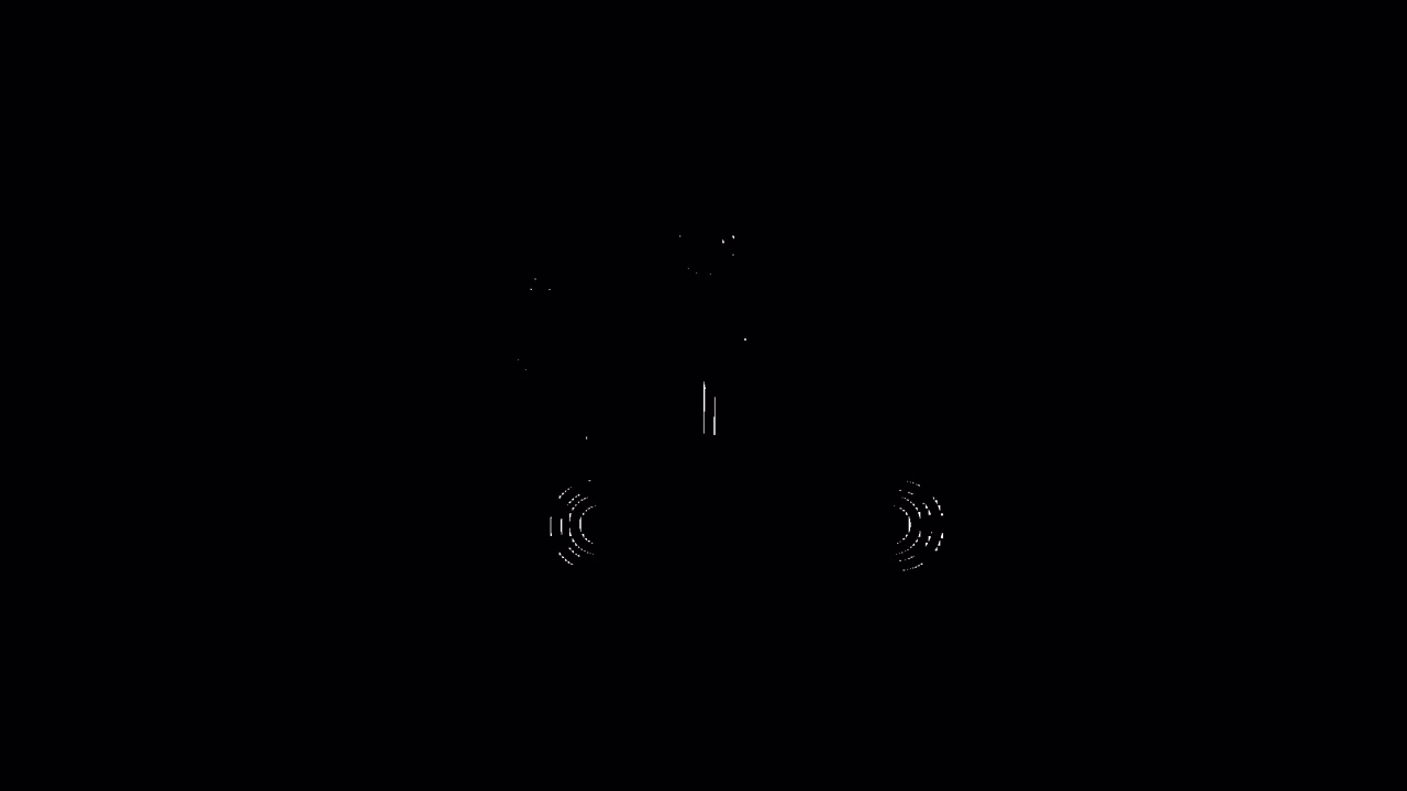 Animated Line Drawing of a Bicycle Appearing and Disappearing