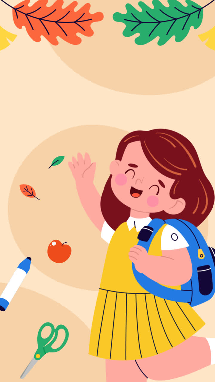 движущаяся графика плоской иллюстрации для празднования дня русского знания