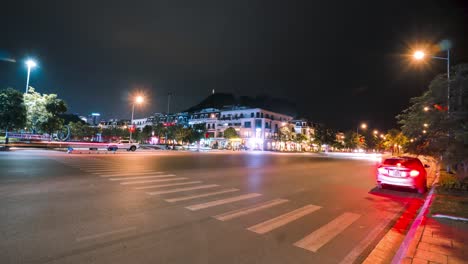 time lapse ha long city nighttime