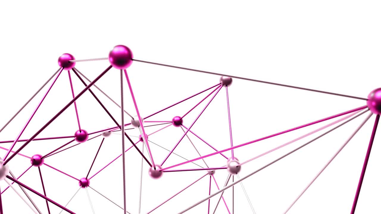 4K Futuristic Molecular Structure.