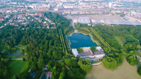 city municipality of bremen aerial fpv drone footage. bremen is a major cultural and economic hub in the northern regions of germany.