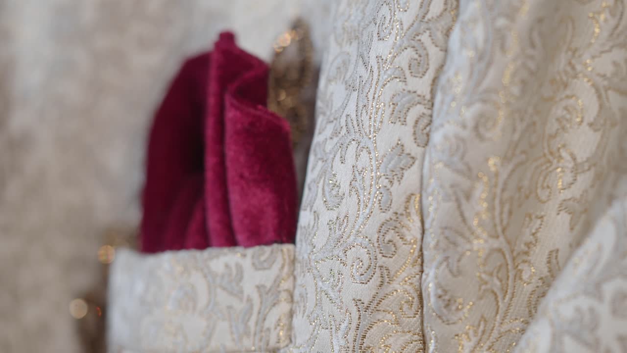 Formal Jacket Detail with Pocket Square