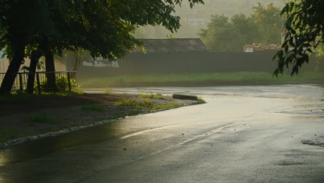 outflow of water from a well. breakthrough of the water supply system. sewerage. prores 422, bmpcc4k