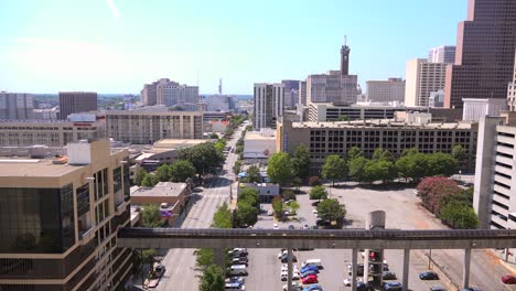 establishing wide angle view across atlanta georgia
