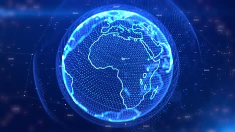 4k loop background technology network data connection digital network and cyber security concept