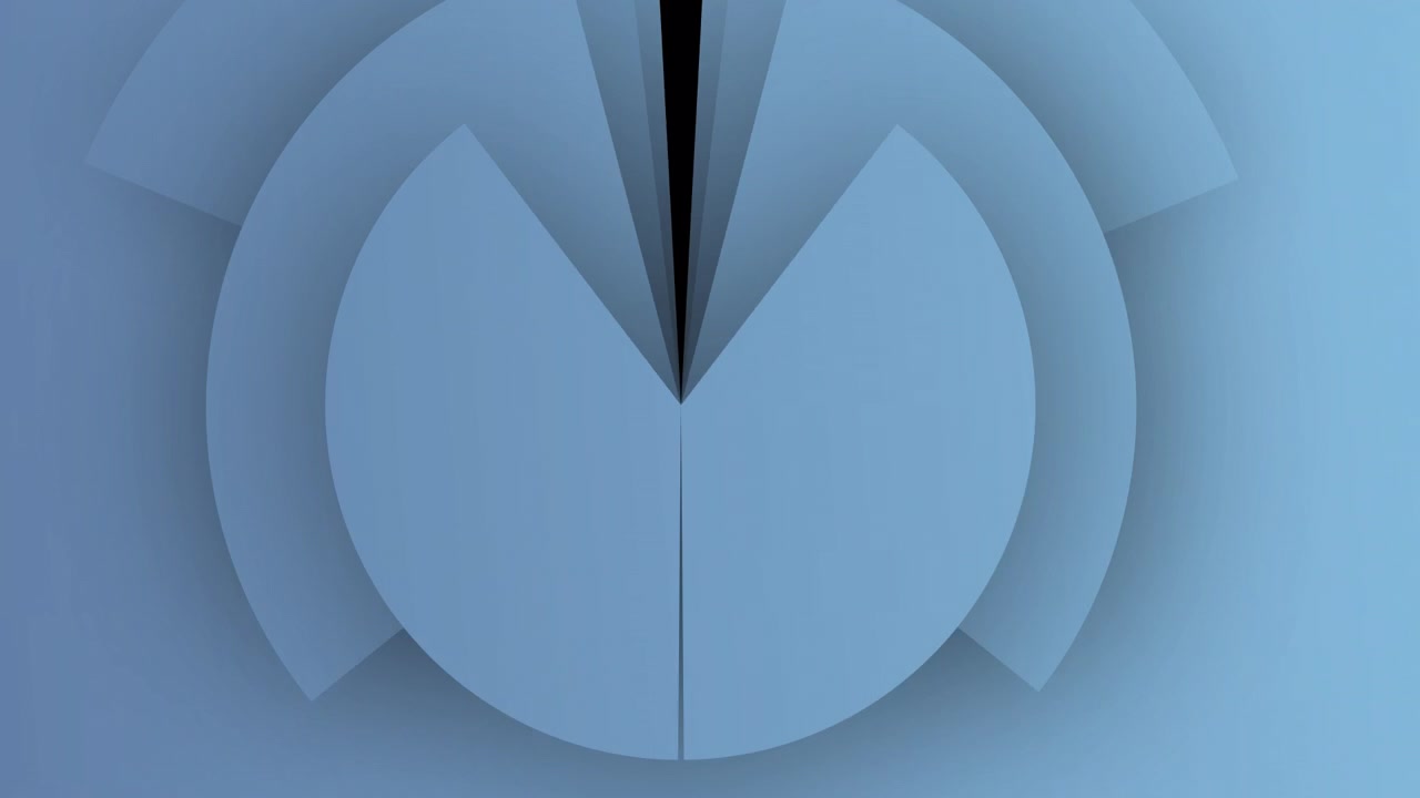 Modern Abstract Blue Geometric Pattern Expanding and Contracting