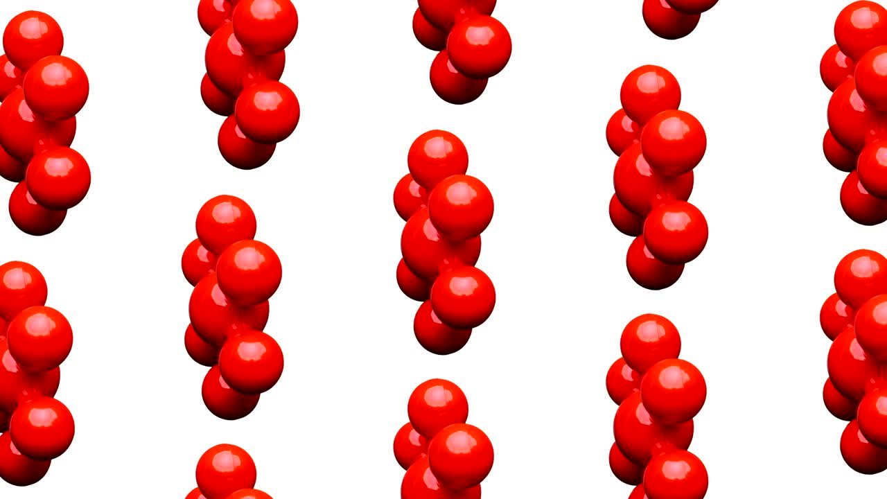 분자 모델 애니메이션 배경, 루프 회전