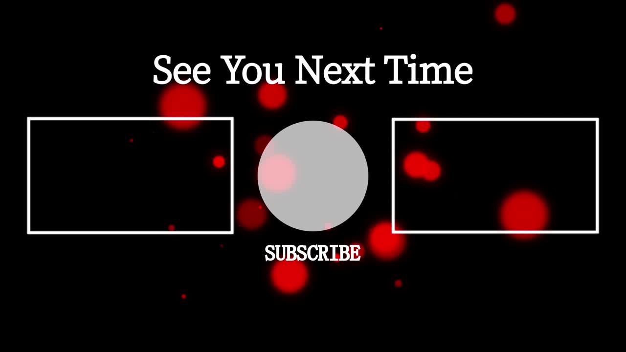 객체 조명 엔드 카드 엔딩 스크린 모션 그래픽