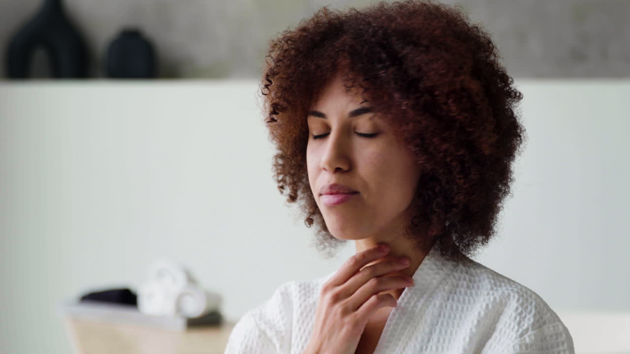 Woman in the bathroom