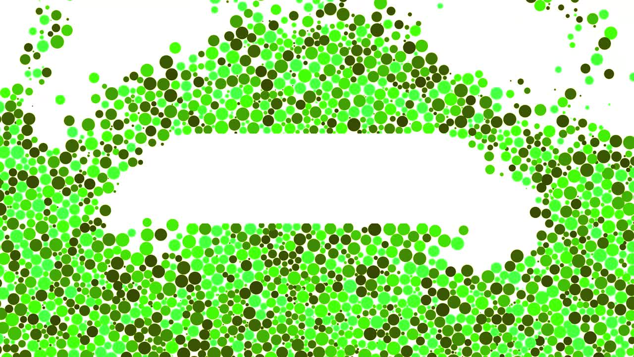 Abstract Green Circle Pattern Background